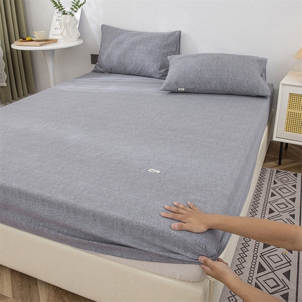 91家纺网 家纺一手货源 找家纺 （总）金泰莱 2025新款老粗布床笠三件套全棉床笠纯棉床笠单床笠