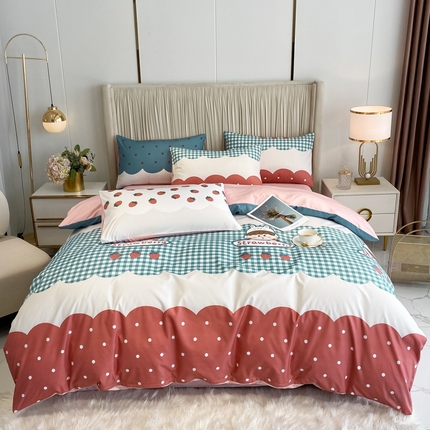 91家纺网 家纺一手货源 找家纺 （总）子钦家纺 2024水洗真丝印花四件套单被套床笠床单款-第三波