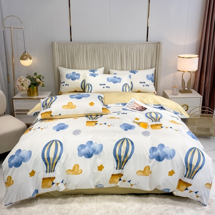 91家纺网 家纺一手货源 找家纺 （总）子钦家纺 2024水洗真丝印花四件套单被套床笠床单款-第三波