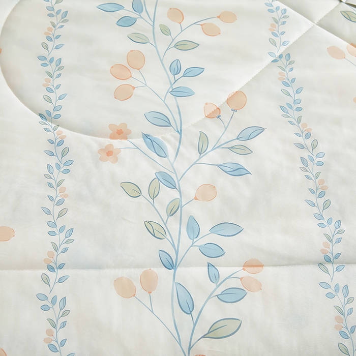 91家纺网 家纺一手货源 找家纺 爱上家居 2024新款印花凉席床裙床单款夏被-床裙款 兔子花园