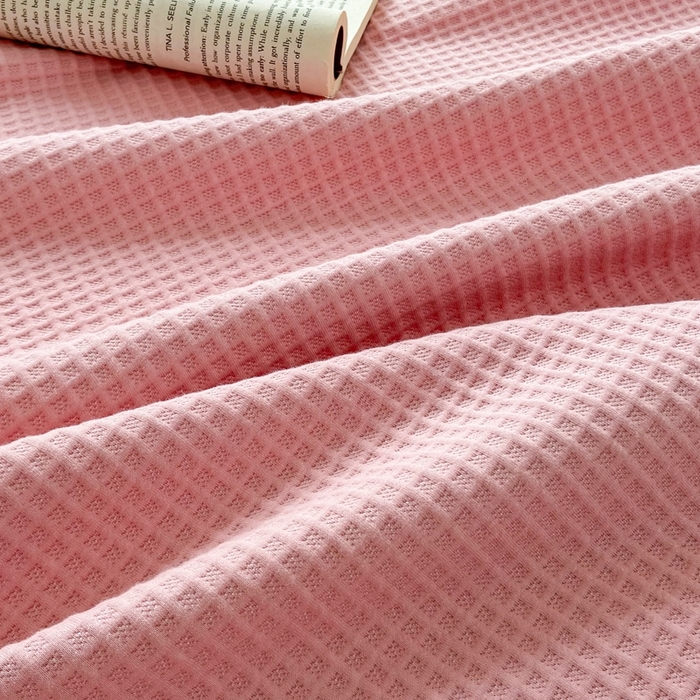 91家纺网 家纺一手货源 找家纺 来菲毛毯 2025新款全棉A类盖毯夏凉被 粉色