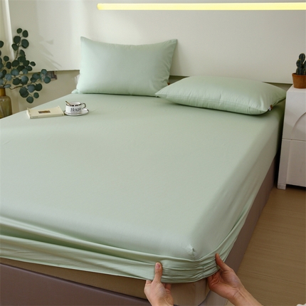 91家纺网 家纺一手货源 找家纺 （总）凯磊家纺 2024新款高支高密.纯色南汐系列单床笠