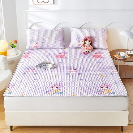 爱上家居 2024新款印花凉席床裙床单款夏被-床单款 星黛小兔