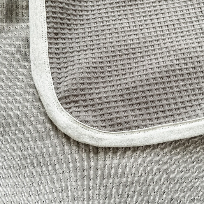 91家纺网 家纺一手货源 找家纺 来菲毛毯 2025新款全棉A类盖毯夏凉被 灰色