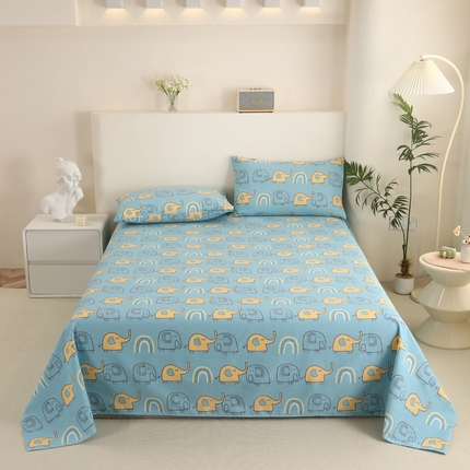 91家纺网 家纺一手货源 找家纺 （总）金泰莱 2025新款三枚段条卷边老粗布凉席三件套床单套件