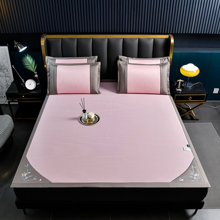 91家纺网 家纺一手货源 找家纺 （总）小牛 2024新款小千鸟-甜蜜夏日冰丝席系列凉席藤席冰藤席冰丝席竹席乳胶席乳胶凉席凉感豆豆席