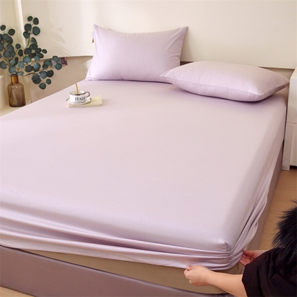 91家纺网 家纺一手货源 找家纺 （总）凯磊家纺 2024新款高支高密.纯色南汐系列单床笠