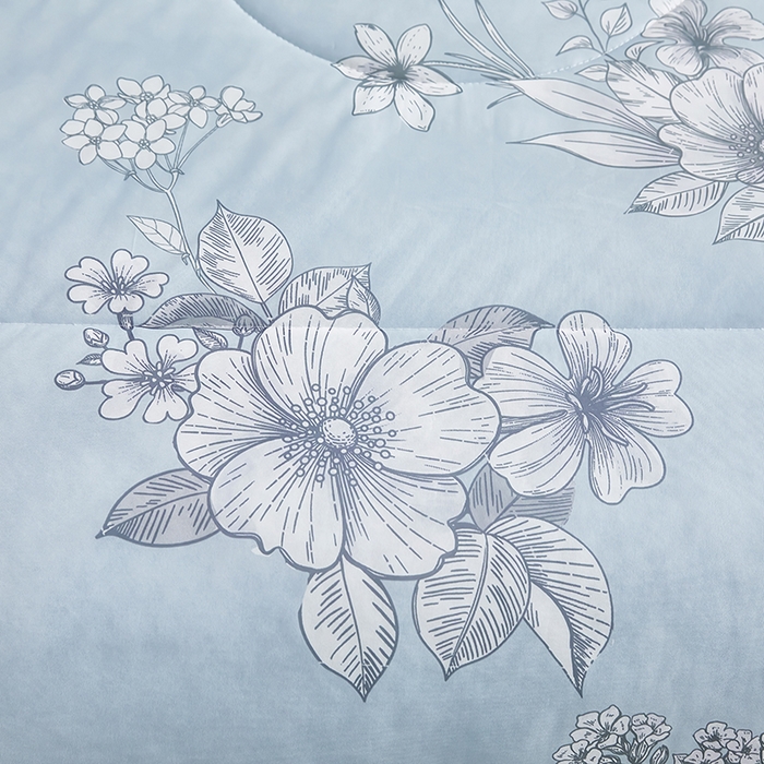 91家纺网 家纺一手货源 找家纺 爱上家居 2024新款印花凉席床裙床单款夏被-床裙款 爱之多