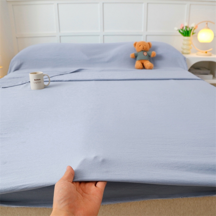 91家纺网 家纺一手货源 找家纺 北辰 2024新款纯色水洗棉隔脏睡袋 时尚灰