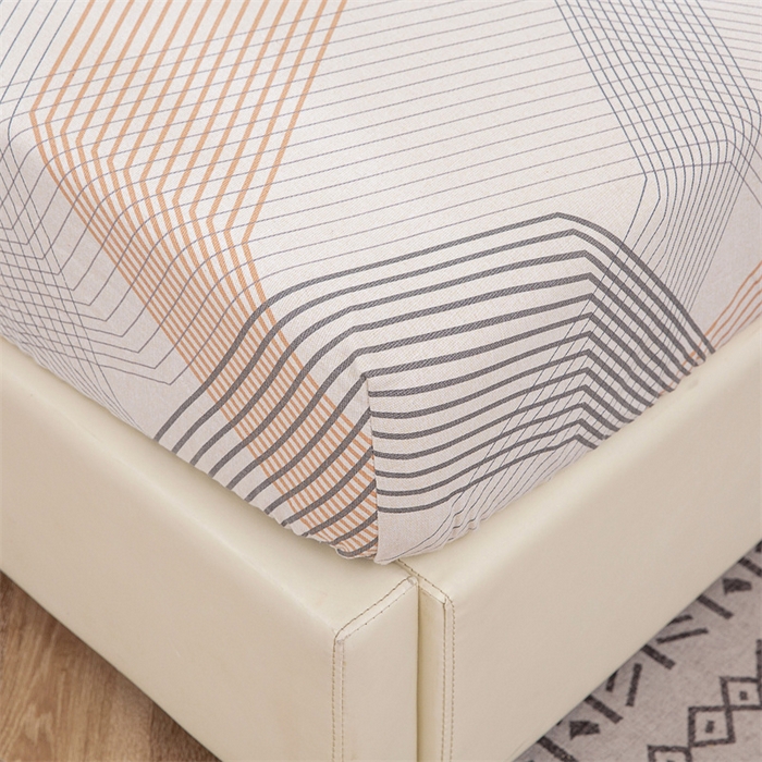 91家纺网 家纺一手货源 找家纺 金泰莱 2025新款老粗布床笠三件套全棉床笠纯棉床笠单床笠 艾米