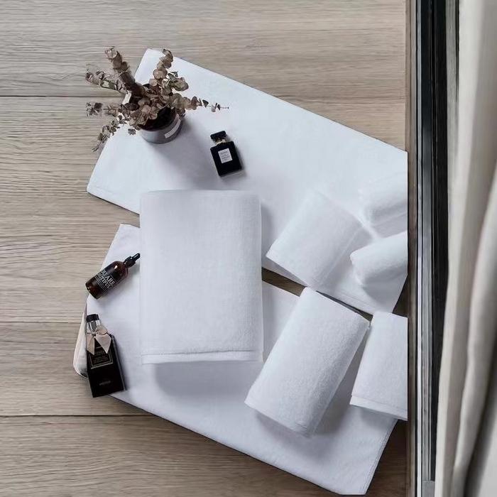 91家纺网 家纺一手货源 找家纺 安力森/诚臻酒店用品酒店用品 2025新款五星级酒店专用白色纯棉毛巾浴巾宾馆专用毛巾吸水 80*150*700g-浴巾