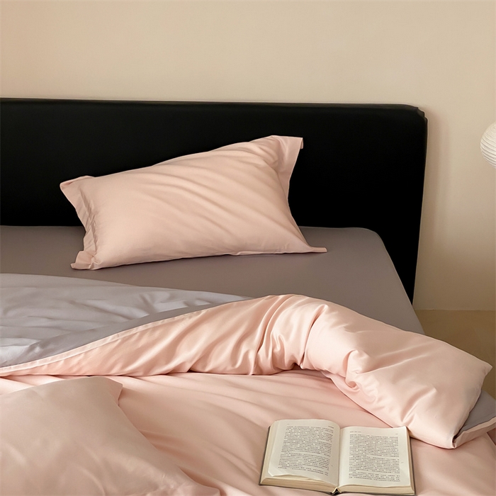 91家纺网 家纺一手货源 找家纺 荣轩家纺   2024年新款天丝棉四件套 遇见-蜜柚