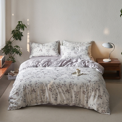 91家纺网 家纺一手货源 找家纺 （总）时年家纺 2024春夏新品莱赛尔天丝印花四件套（充值会员优惠5元）