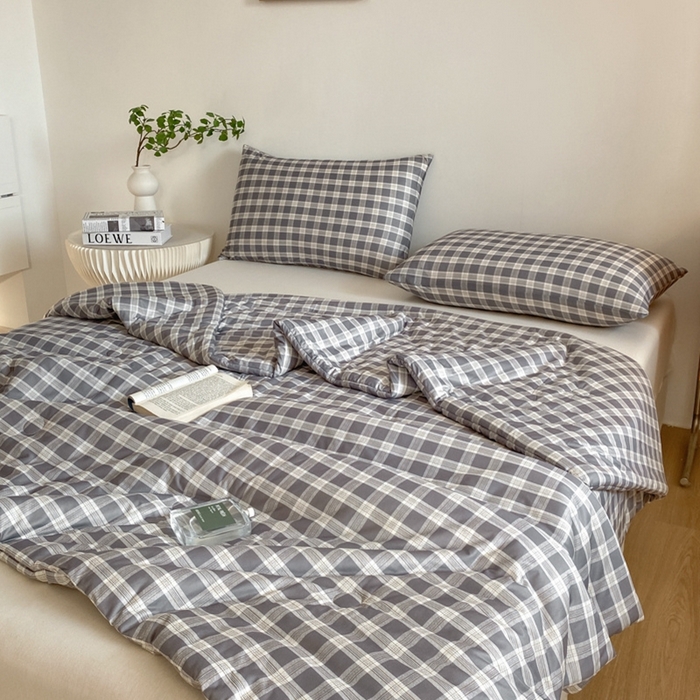 91家纺网 家纺一手货源 找家纺 荔禾家居 A类针织棉无印风夏被 骑士灰