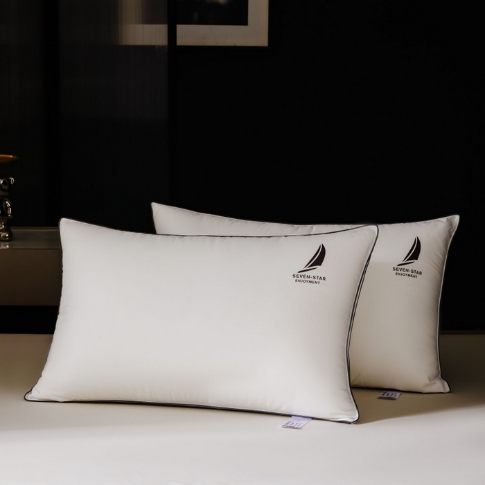 91家纺网 家纺一手货源 找家纺 星芯合家纺 2024新款A类100支全棉七星级酒店枕芯 七星级酒店立体枕