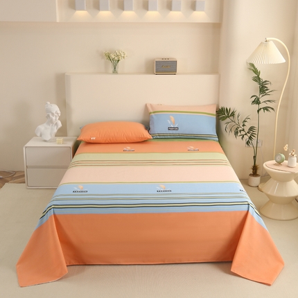 91家纺网 家纺一手货源 找家纺 （总）金泰莱 2025新款三枚段条卷边老粗布凉席三件套床单套件