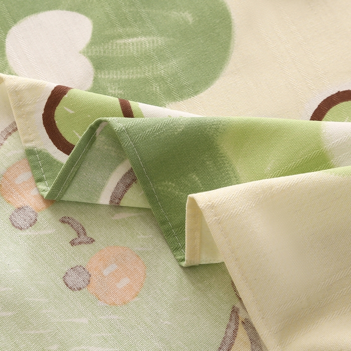 91家纺网 家纺一手货源 找家纺 金泰莱 2025新款三枚段条卷边老粗布凉席三件套床单套件 超级恐龙 原棉款