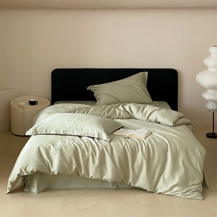 91家纺网 家纺一手货源 找家纺 荣轩家纺   2024年新款天丝棉四件套 遇见-抹茶