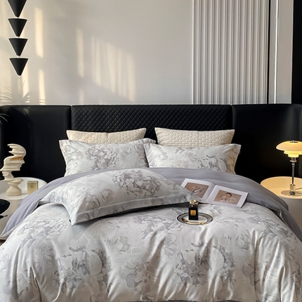 91家纺网 家纺一手货源 找家纺 （总）棠颂家纺 2025新款全棉有机棉纯棉数码印花四件套纯棉套件（礼盒款）