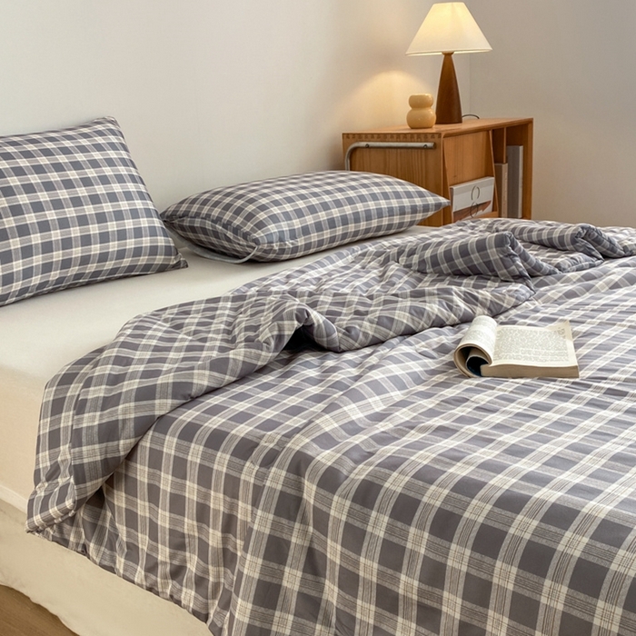 91家纺网 家纺一手货源 找家纺 荔禾家居 A类针织棉无印风夏被 骑士灰