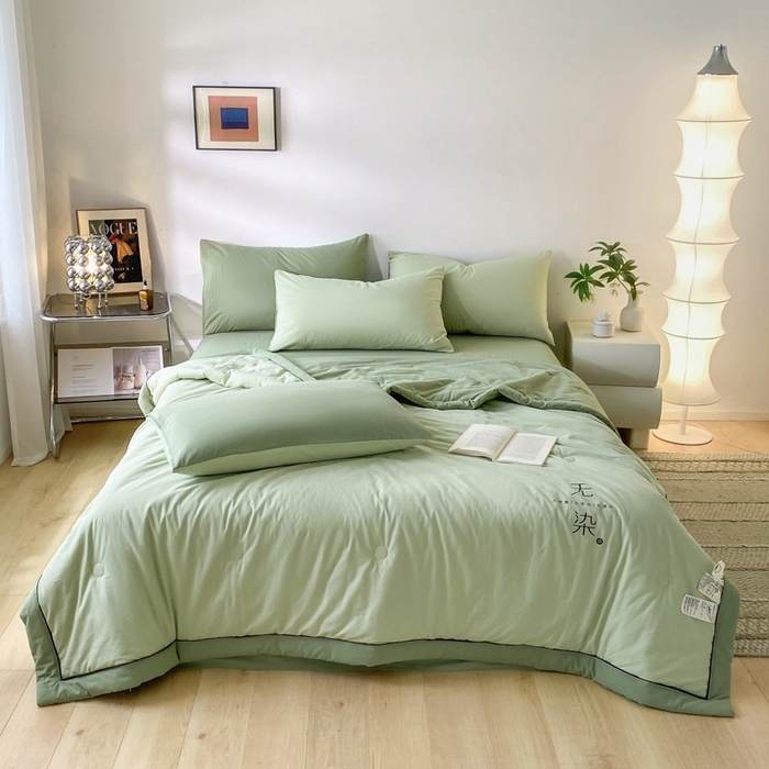 91家纺网 家纺一手货源 找家纺 （总）荔禾家居 2024新款A类全棉水洗棉无染夏被