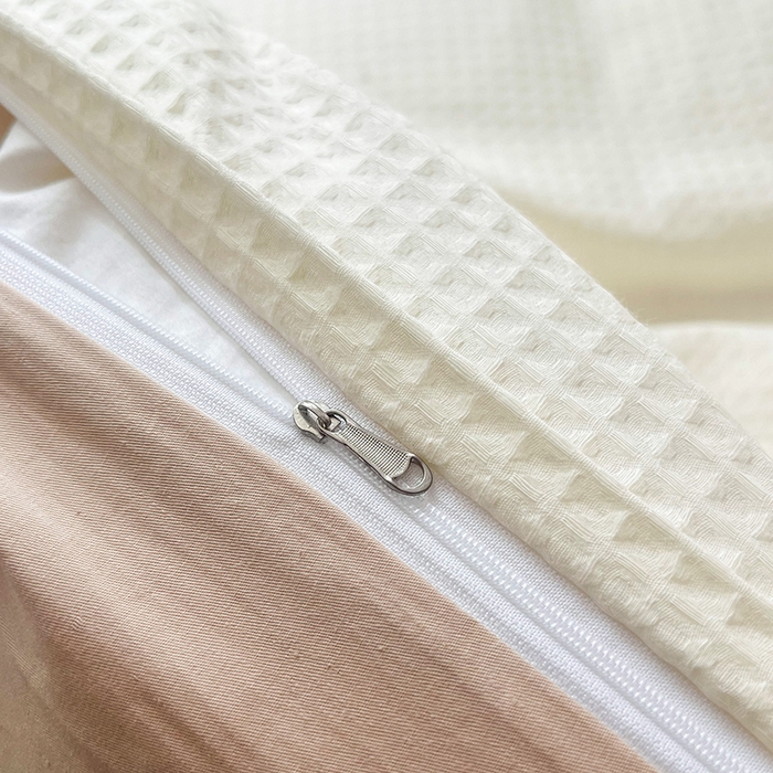 91家纺网 家纺一手货源 找家纺 （总）慕尚 2025新款全棉华夫格毛巾绣四件套