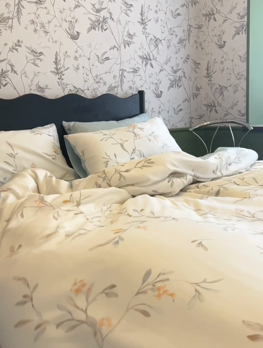 91家纺网 家纺一手货源 找家纺 时年家纺 2024春夏新品莱赛尔天丝印花四件套 清雅