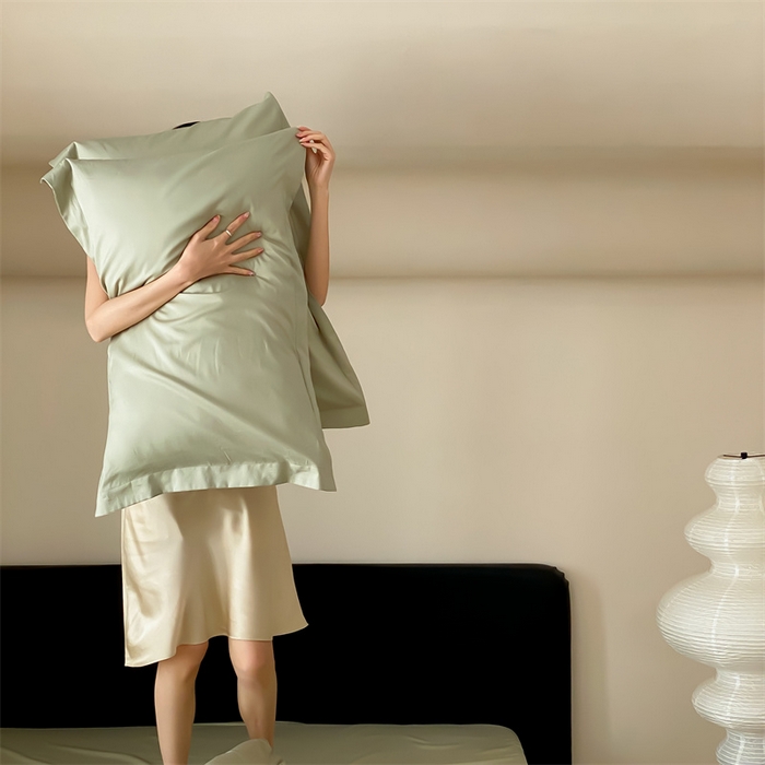 91家纺网 家纺一手货源 找家纺 荣轩家纺   2024年新款天丝棉四件套 遇见-抹茶