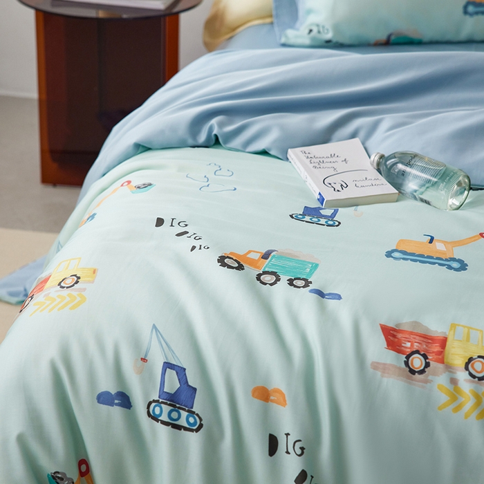 91家纺网 家纺一手货源 找家纺 时年家纺 2024春夏新品莱赛尔天丝印花四件套 机车梦