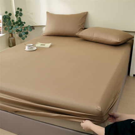 91家纺网 家纺一手货源 找家纺 （总）凯磊家纺 2024新款高支高密.纯色南汐系列单床笠