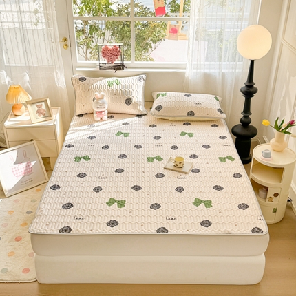 91家纺网 家纺一手货源 找家纺 （总）佰亿莱2024新款小清新印花乳胶凉席