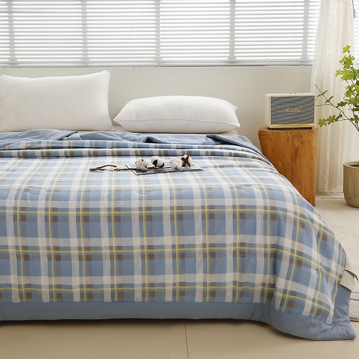 91家纺网 家纺一手货源 找家纺 凡客家居 2024新款无印风水洗棉新疆棉花夏被夏凉被空调被 莫妮卡