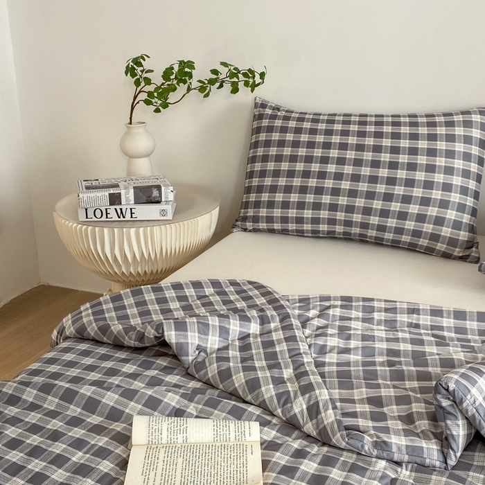 91家纺网 家纺一手货源 找家纺 荔禾家居 A类针织棉无印风夏被 骑士灰