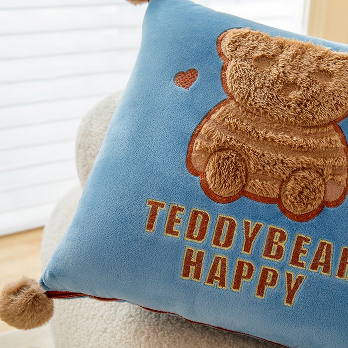 91家纺网 家纺一手货源 找家纺 枕芯真意 2024新款宝宝绒抱枕被 蔚蓝色