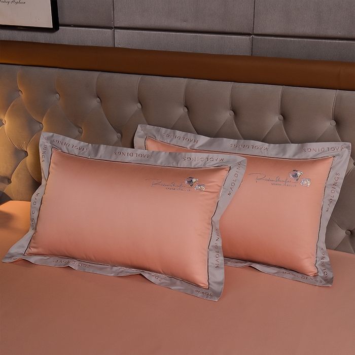 91家纺网 家纺一手货源 找家纺 瑞驰家纺 2024新款A类长绒棉刺绣四件套-雅典娜系列 雅典娜-温柔粉