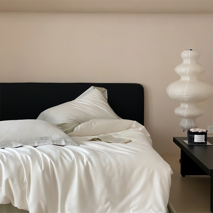 91家纺网 家纺一手货源 找家纺 荣轩家纺   2024年新款天丝棉四件套 遇见-奶茶绿