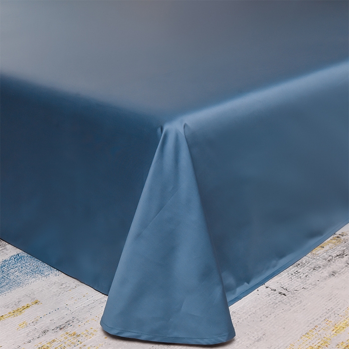 91家纺网 家纺一手货源 找家纺 瑞驰家纺 2024新款A类长绒棉刺绣四件套-雅典娜系列 雅典娜-轻奢蓝