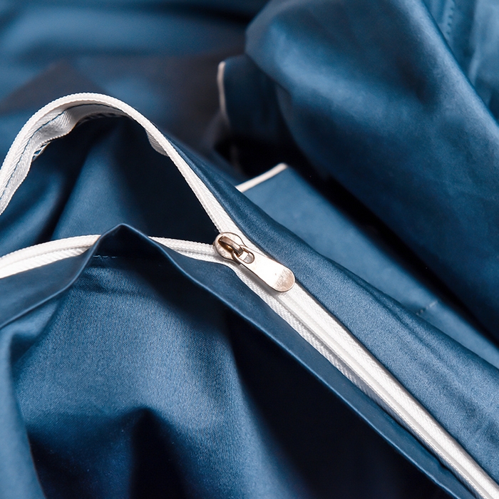 91家纺网 家纺一手货源 找家纺 瑞驰家纺 2024新款A类长绒棉刺绣四件套-雅典娜系列 雅典娜-轻奢蓝