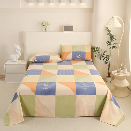 91家纺网 家纺一手货源 找家纺 （总）金泰莱 2025新款三枚段条卷边老粗布凉席三件套床单套件