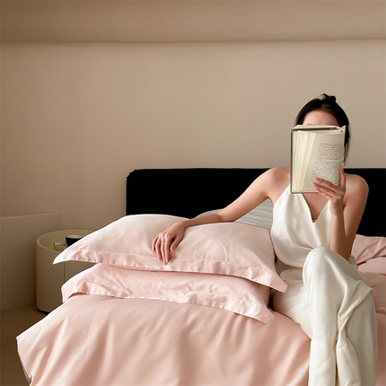 荣轩家纺   2024年新款天丝棉四件套 遇见-蜜柚