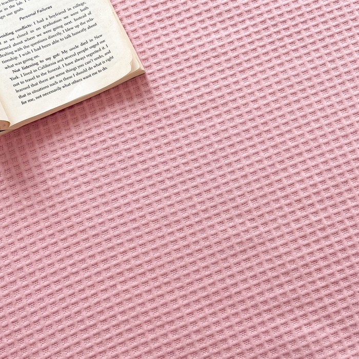 91家纺网 家纺一手货源 找家纺 来菲毛毯 2025新款全棉A类盖毯夏凉被 粉色