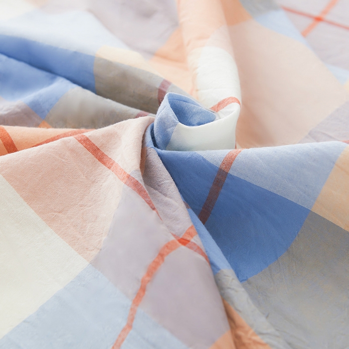 91家纺网 家纺一手货源 找家纺 （总）优姿家纺 2024新款全棉色织水洗棉四件套