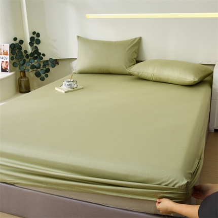 91家纺网 家纺一手货源 找家纺 （总）凯磊家纺 2024新款高支高密.纯色南汐系列单床笠