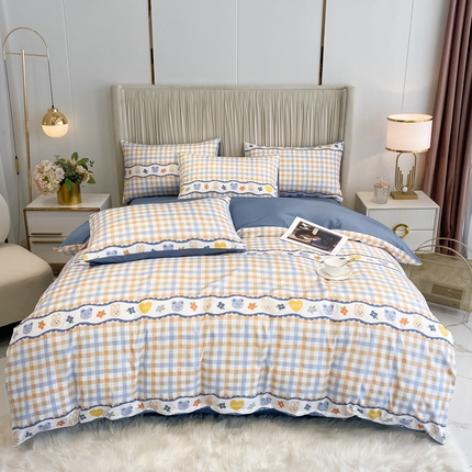 91家纺网 家纺一手货源 找家纺 （总）子钦家纺 2024水洗真丝印花四件套单被套床笠床单款-第三波