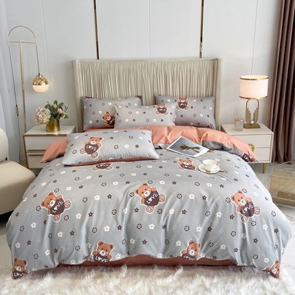 91家纺网 家纺一手货源 找家纺 （总）子钦家纺 2024水洗真丝印花四件套单被套床笠床单款-第三波