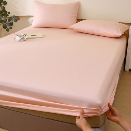 91家纺网 家纺一手货源 找家纺 （总）凯磊家纺 2024新款高支高密.纯色南汐系列单床笠