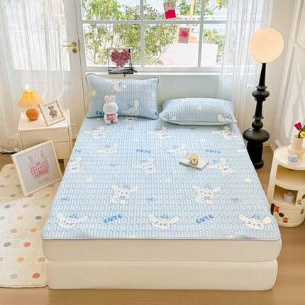 91家纺网 家纺一手货源 找家纺 （总）佰亿莱2024新款小清新印花乳胶凉席