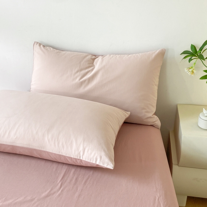 91家纺网 家纺一手货源 找家纺 荔禾家居 2024新款A类全棉水洗棉无染夏被 樱洛粉