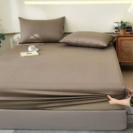 91家纺网 家纺一手货源 找家纺 （总）凯磊家纺 2024新款高支高密.纯色南汐系列单床笠