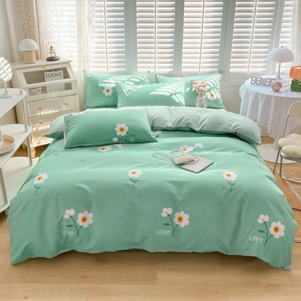 91家纺网 家纺一手货源 找家纺 （总）子钦家纺  2024水洗真丝印花四件套单被套床笠床单款-第四波